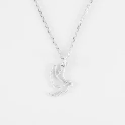 Best HappyBulle Pendentif enfant colombe argent 18 mm Argent rhodié 925