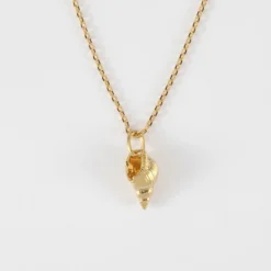 Discount HappyBulle Pendentif enfant coquillage scalaire plaqué or 12 mm