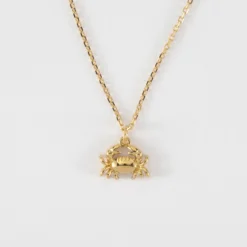 Best HappyBulle Pendentif enfant crabe plaqué or 7x12 mm