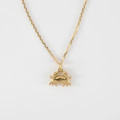 Best HappyBulle Pendentif enfant crabe plaqué or 7x12 mm