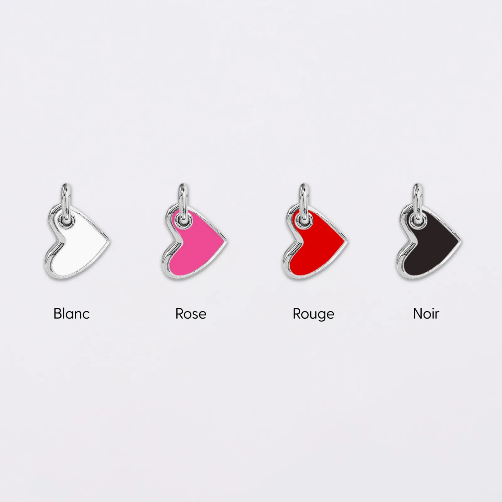 Best HappyBulle Pendentif enfant personnalisé médaille gravée argent 15 mm et breloque coeur email 10 mm Argent rhodié 925