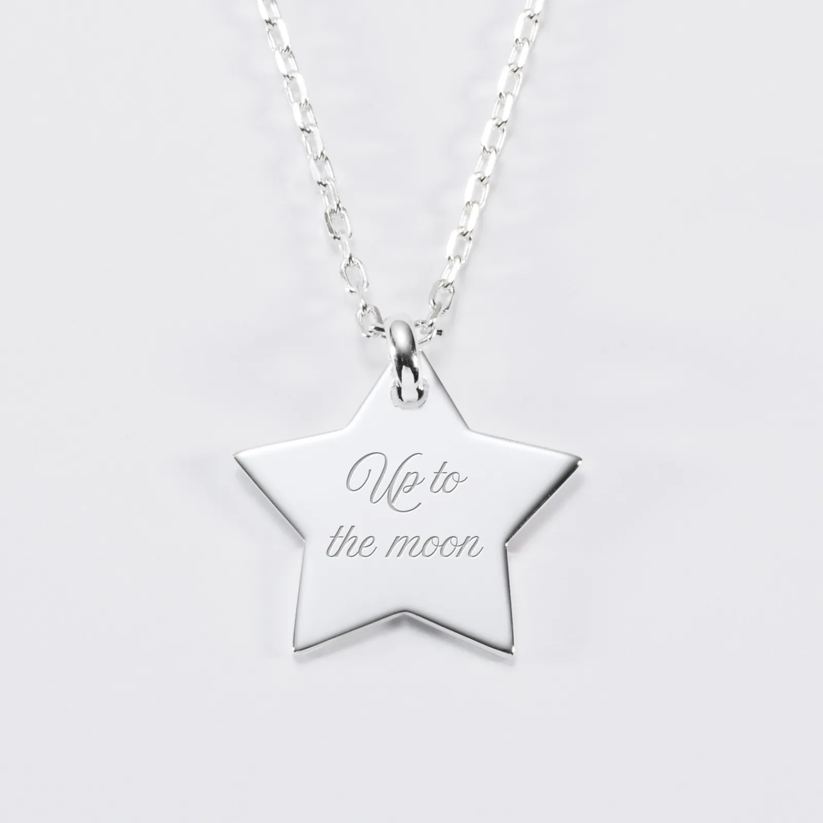 Online HappyBulle Pendentif enfant personnalisé prénom médaille gravée argent dormeuse étoile 20x20 Argent rhodié 925