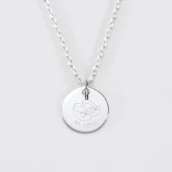 Discount HappyBulle Pendentif enfant personnalisé médaille gravée argent 15 mm - Edition spéciale KIDS Argent rhodié 925