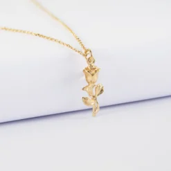 Sale HappyBulle Pendentif enfant rose plaqué or 19 mm