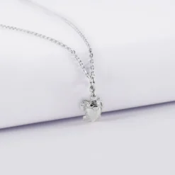 Outlet HappyBulle Pendentif enfant tortue argent 10 mm Argent rhodié 925