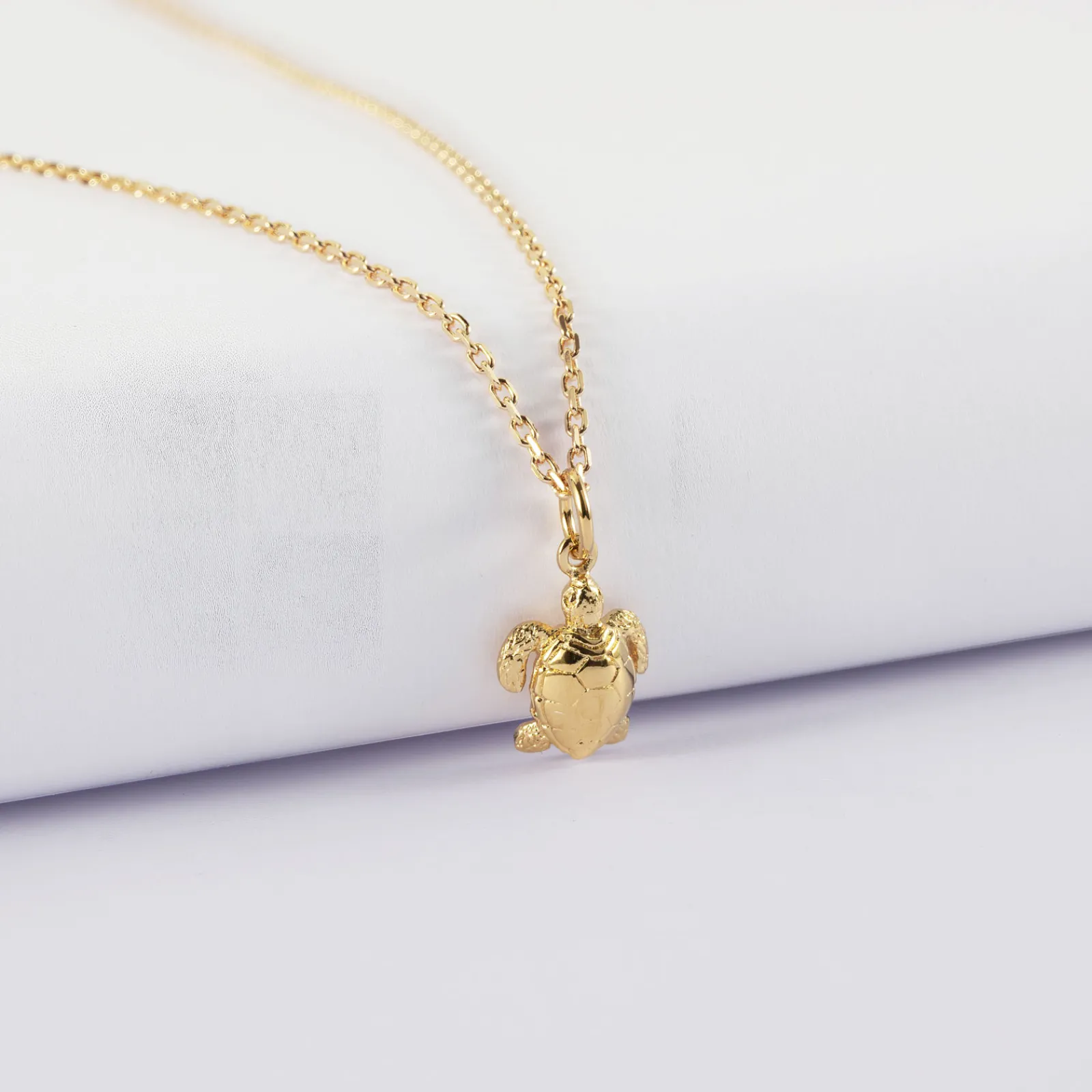 Clearance HappyBulle Pendentif enfant tortue plaqué or 10 mm Plaqué or 18k