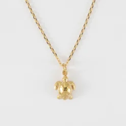 Clearance HappyBulle Pendentif enfant tortue plaqué or 10 mm Plaqué or 18k