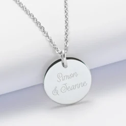 Outlet HappyBulle Pendentif EVG personnalisé médaille gravée acier 20 mm