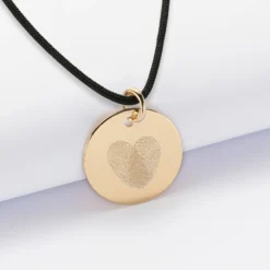 Hot HappyBulle Pendentif EVJF personnalisé médaille gravée plaqué or 19 mm Plaqué or 18k