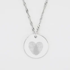 Sale HappyBulle Pendentif EVJF personnalisé médaille gravée argent 19 mm Argent rhodié 925