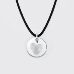Clearance HappyBulle Pendentif EVJF personnalisé médaille gravée argent 15 mm Argent rhodié 925