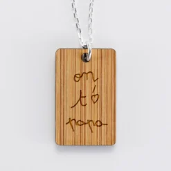 Clearance HappyBulle Pendentif homme personnalisé médaille gravée 20x32 mm Bois