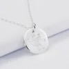 Outlet HappyBulle Pendentif homme personnalisé médaille bombée gravée argent 20 mm - Nos petits imparfaits