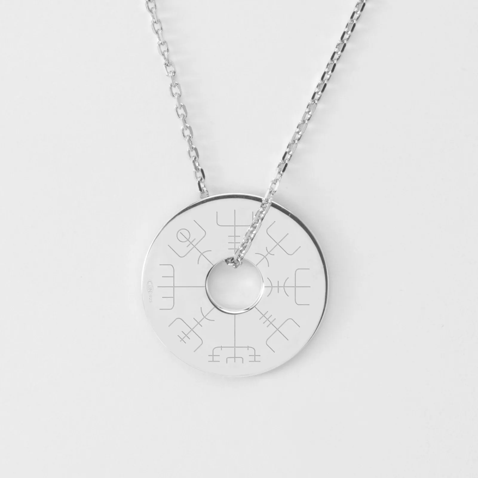Hot HappyBulle Pendentif homme personnalisé médaille gravée argent cible soleil 20mm - Nos petits imparfaits