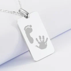 Online HappyBulle Pendentif homme personnalisé médaille gravée argent 20x32 mm Argent rhodié 925