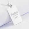 Best HappyBulle Pendentif Marié personnalisé médaille gravée argent 20x32 mm