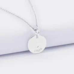 Hot HappyBulle Pendentif personnalisé coeur estampillé argent 15 mm - x Atelier Wagram Argent rhodié 925