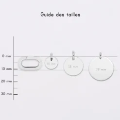 HappyBulle Pendentif personnalisé collection Chapitre mousqueton 11x19 mm argent - à composer Argent rhodié 925