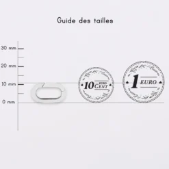 HappyBulle Pendentif personnalisé collection Chapitre mousqueton 11x19 mm argent - à composer Argent rhodié 925
