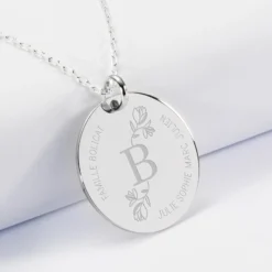 New HappyBulle Pendentif personnalisé médaille gravée argent 27 mm - édition spéciale 