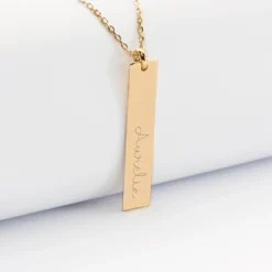 Clearance HappyBulle Pendentif personnalisé médaille gravée plaqué or plaque 40x8 mm - édition spéciale 