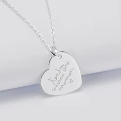 Discount HappyBulle Pendentif personnalisé médaille gravée argent coeur 19x21mm Argent rhodié 925