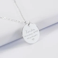 Clearance HappyBulle Pendentif personnalisé médaille gravée argent 19 mm - Edition spéciale Arbre de Vie Argent rhodié 925