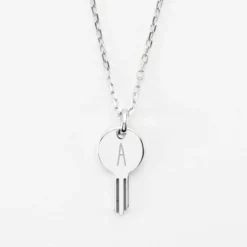 Discount HappyBulle Pendentif personnalisé médaille gravée argent clé 19x10mm