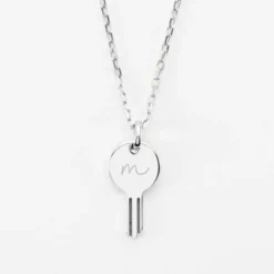 Discount HappyBulle Pendentif personnalisé médaille gravée argent clé 19x10mm