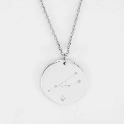 Best HappyBulle Pendentif personnalisé médaille scintillante gravée argent 20 mm Argent rhodié 925