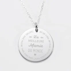 Hot HappyBulle Pendentif personnalisé médaille gravée argent 27 mm