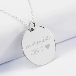 Hot HappyBulle Pendentif personnalisé médaille gravée argent 27 mm