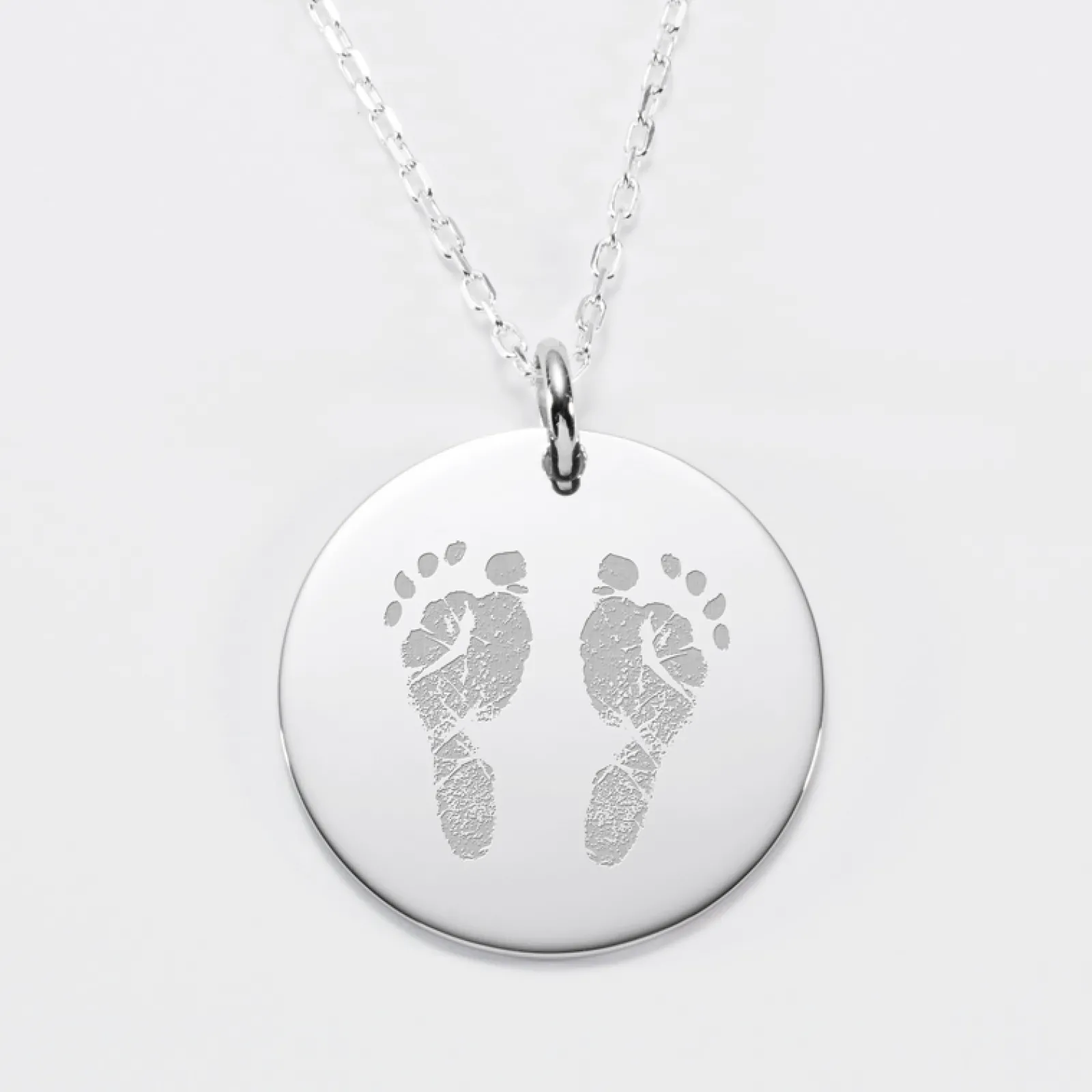 Hot HappyBulle Pendentif personnalisé médaille gravée argent 27 mm "La meilleure Mamie" Argent rhodié 925