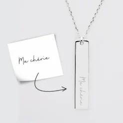 Hot HappyBulle Pendentif personnalisé médaille gravée argent plaque 40x8 mm - édition spéciale 
