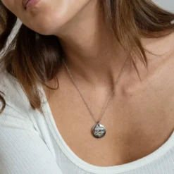 New HappyBulle Pendentif personnalisé médaille gravée acier 20 mm