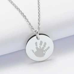 New HappyBulle Pendentif personnalisé médaille gravée acier 20 mm