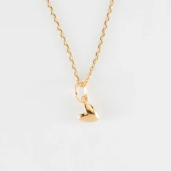 Discount HappyBulle Pendentif petit coeur bombé plaqué or 7 mm - x Atelier Wagram Plaqué or 18k