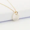 Discount HappyBulle Pendentif plaqué or personnalisé médaille gravée nacre 15 mm