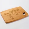 Hot HappyBulle Planche à découper personnalisée bambou gravé 20x15 cm - Nos petits imparfaits