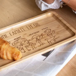 Discount HappyBulle Plateau personnalisé bois gravé 35x20 cm