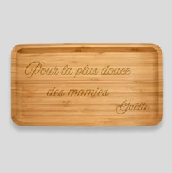 Discount HappyBulle Plateau personnalisé bois gravé 35x20 cm