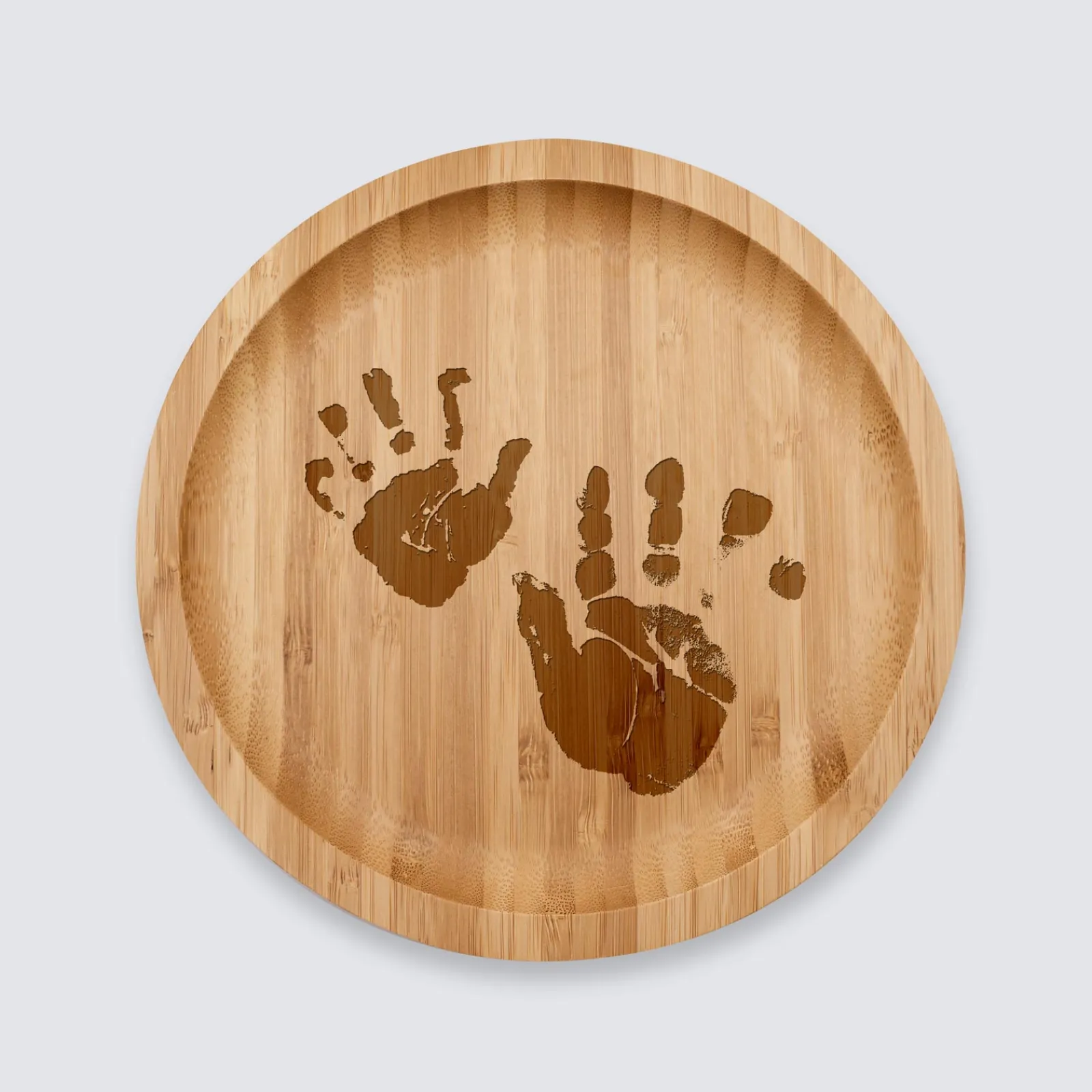 Discount HappyBulle Plateau rond personnalisé bois gravé 20x20 cm