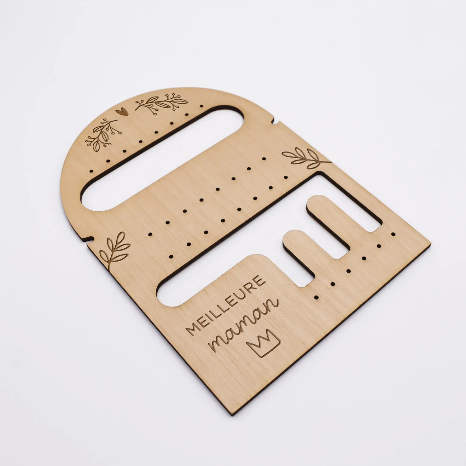 Sale HappyBulle Porte-bijoux personnalisé bois gravé 165x117 mm
