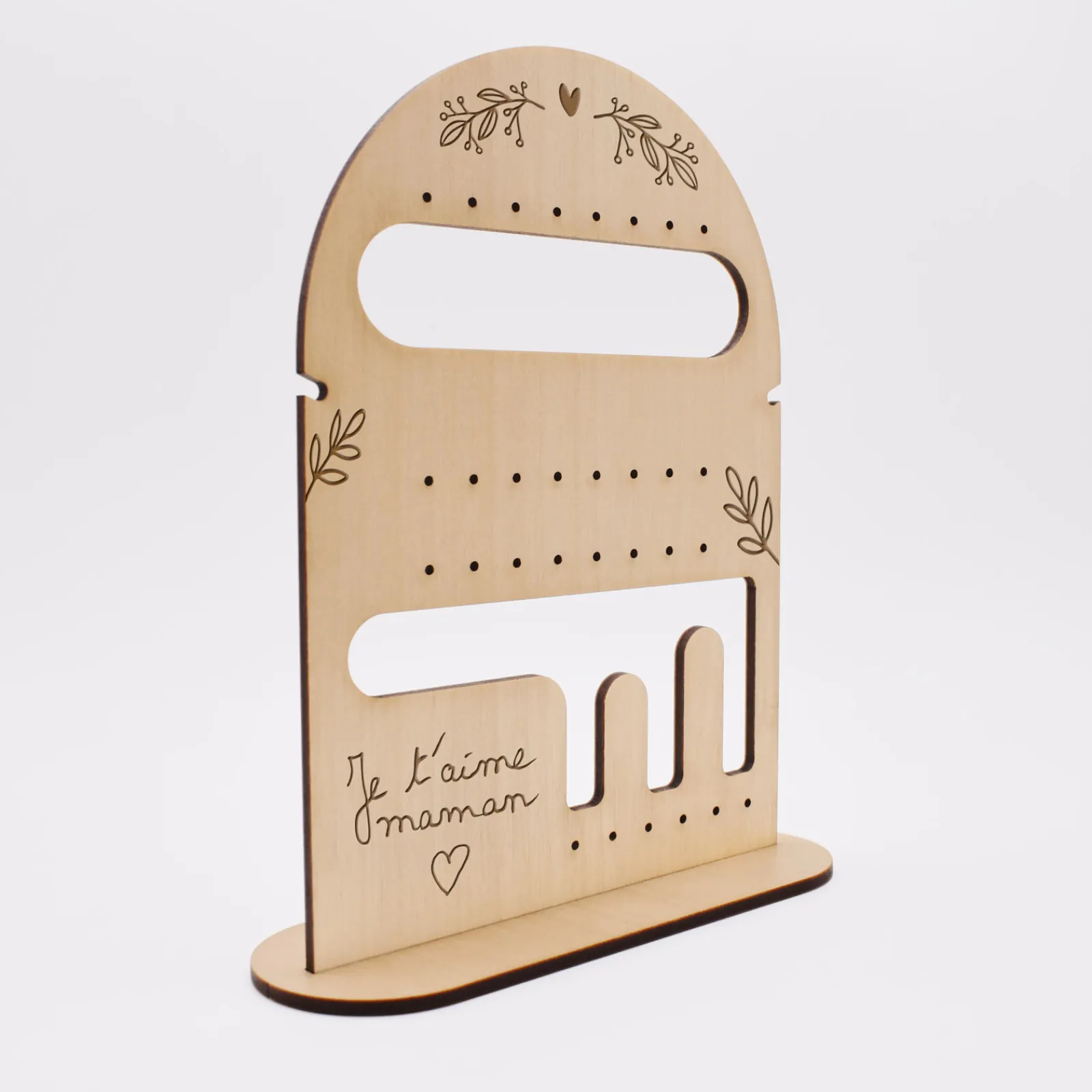 Sale HappyBulle Porte-bijoux personnalisé bois gravé 165x117 mm