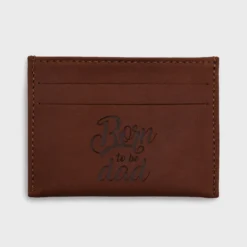 Clearance HappyBulle Porte-carte personnalisé cuir couleur 9,7x7,3cm Fauve