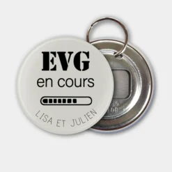 Best HappyBulle Porte clés-décapsuleur personnalisé 56mm EVG
