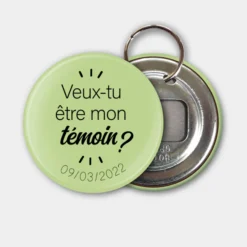 Best HappyBulle Porte clés-décapsuleur personnalisé 56mm Marié