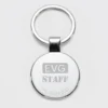 Hot HappyBulle Porte-clés EVG personnalisé gravé acier rond 37 mm