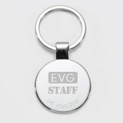Hot HappyBulle Porte-clés EVG personnalisé gravé acier rond 37 mm