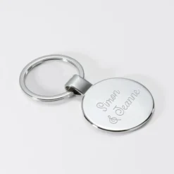 Hot HappyBulle Porte-clés EVG personnalisé gravé acier rond 37 mm